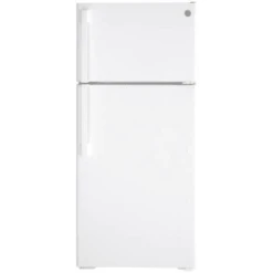 Ge® 16.6 Cubic Feet Top Freezer Refrigerator, White, Optional Icemaker 501233