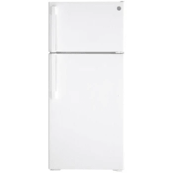 Ge® 16.6 Cubic Feet Top Freezer Refrigerator, White, Optional Icemaker 501233 1 Ge® 16.6 Cubic Feet Top Freezer Refrigerator, White, Optional Icemaker 501233
