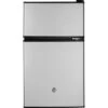 Ge® 3.1 Cu Ft Stainless Steel Energy Star Compact Refrigerator W/ Freezer