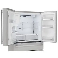 Sharp 21.6-Cu Ft French Door Counter-Depth Refrigerator In Stainless Steel -Reliable Appliance 151595 w DetailedProductView2 Lg