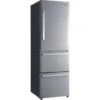 Galanz 12.4-Cu. Ft. 3-Door Bottom Mount Refrigerator, Stainless Steel