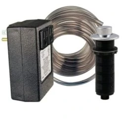 Westbrass Sink Top Air Switch/dual Outlet Box, Polished Chrome