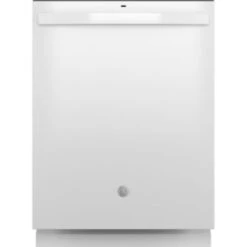 Ge Top Control With Plastic Interior Dishwasher, White