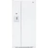 Ge 25.3 Cu Ft Side By Side Energy Star White Refrigerator