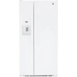Ge 25.3 Cu Ft Side By Side Energy Star White Refrigerator