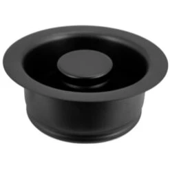 Westbrass 4-1/4" 3-Bolt Mount Waste Disposal Flange And Stopper Matte Black
