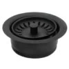 Westbrass 4-1/4" Brass Waste Disposal Flange And Strainer Basket Matte Black