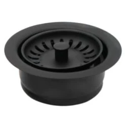 Westbrass 4-1/4" Brass Waste Disposal Flange And Strainer Basket Matte Black