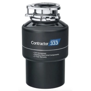 Insinkerator Contractor 333 3/4 Hp Continuous Feed Garbage Disposal 1 Insinkerator Contractor 333 3/4 Hp Continuous Feed Garbage Disposal