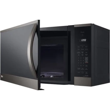 Lg 1.8 Cf Overtherange Microwave 300 Cfm Sensor Thinq Easyclean Black Stainless 2 Lg 1.8 Cf Overtherange Microwave 300 Cfm Sensor Thinq Easyclean Black Stainless - Image 2