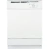Ge® 24" Built-In, Front Control, 5-Cycle, 64 Db Dishwasher, White