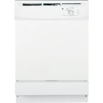 Ge® 24" Built-In, Front Control, 5-Cycle, 64 Db Dishwasher, White 1 Ge® 24" Built-In, Front Control, 5-Cycle, 64 Db Dishwasher, White