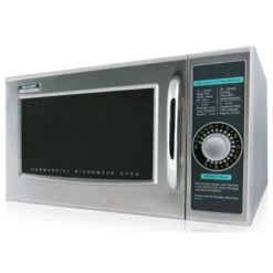 Sharp® 1 Cu Ft Countertop Microwave, 1000w, Stainless Steel, Nsf® Approved -Reliable Appliance 285988 v LeftView Lg