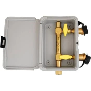 Mec Gas Outlet Box Dual In Gray 1 Mec Gas Outlet Box Dual In Gray