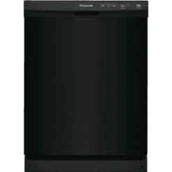 Frigidaire® 24" Built-In, Front Control, 4-Cycle, 60 Db Dishwasher, Black