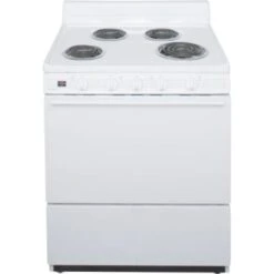 Premier® 30 In Front Control 3.9 Cu. Ft. Electric Coil Stove (White)