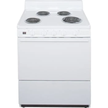 Premier® 30 In Front Control 3.9 Cu. Ft. Electric Coil Stove (White) 1 Premier® 30 In Front Control 3.9 Cu. Ft. Electric Coil Stove (White)