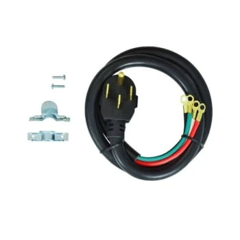 Ge Replacement 4-Pin Electric Power Cord 4' For Range, Part #wx09x10037 1 Ge Replacement 4-Pin Electric Power Cord 4' For Range, Part #wx09x10037