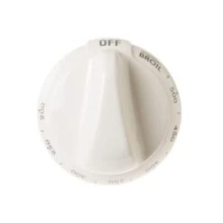 General Electric Replacement White Thermostat Knob For Oven, Part #wb03k10200